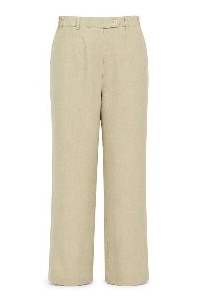 Womens UK Size 12 Preworn Regular Fit  Beige Trousers