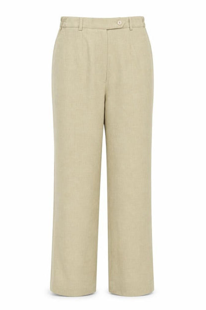 Womens UK Size 12 Preworn Regular Fit  Beige Trousers