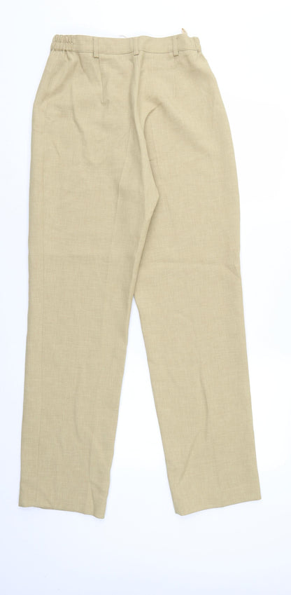 Womens UK Size 12 Preworn Regular Fit  Beige Trousers
