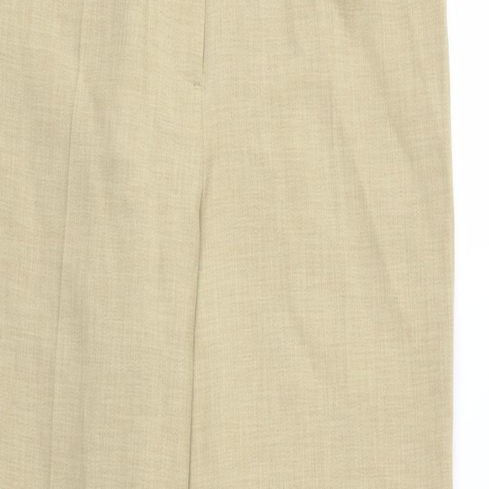Womens UK Size 12 Preworn Regular Fit  Beige Trousers