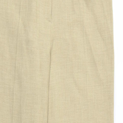 Womens UK Size 12 Preworn Regular Fit  Beige Trousers