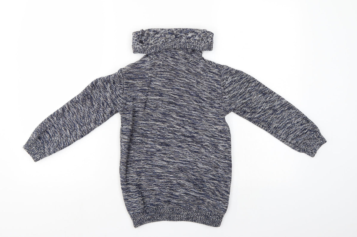 Next Girls Blue   Pullover Jumper Size 7 Years