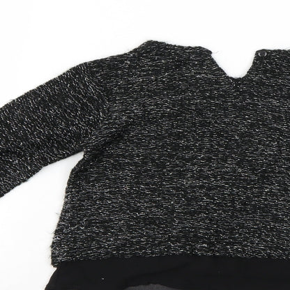 Primark Girls Black   Pullover Jumper Size 6-7 Years
