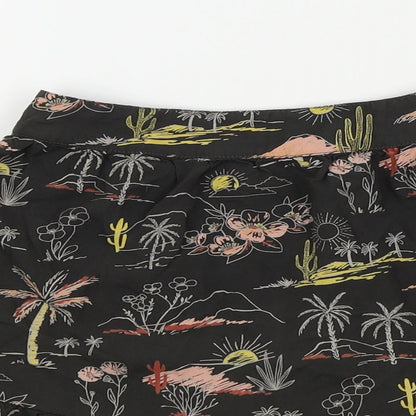 TU Girls Black Geometric  Flare Skirt Size 5 Years