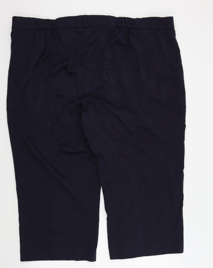 Womens UK Size L Preworn Regular Fit  Blue Trousers