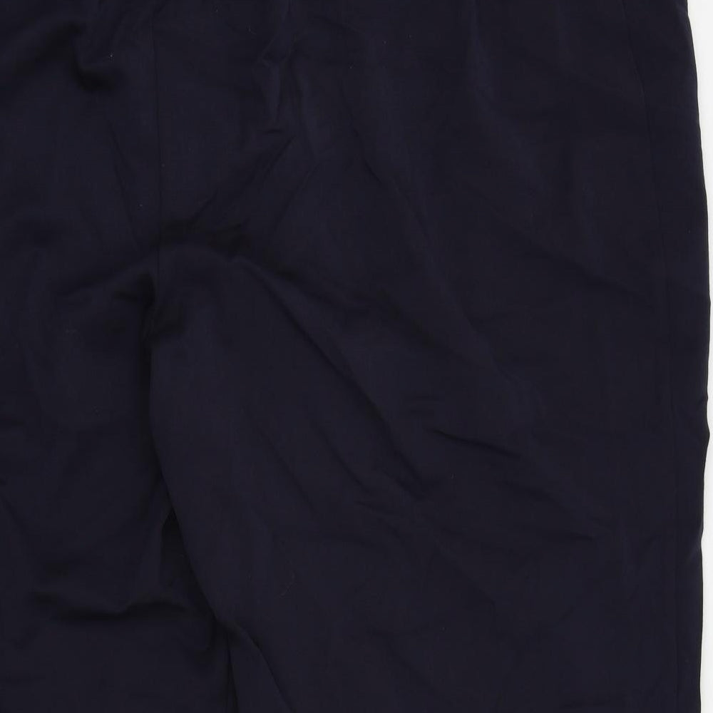 Womens UK Size L Preworn Regular Fit  Blue Trousers
