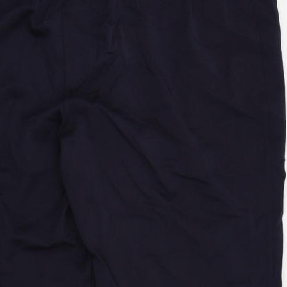 Womens UK Size L Preworn Regular Fit  Blue Trousers