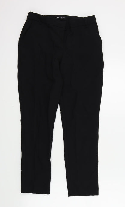 Peackocks Womens Black   Trousers  Size 8 L26 in
