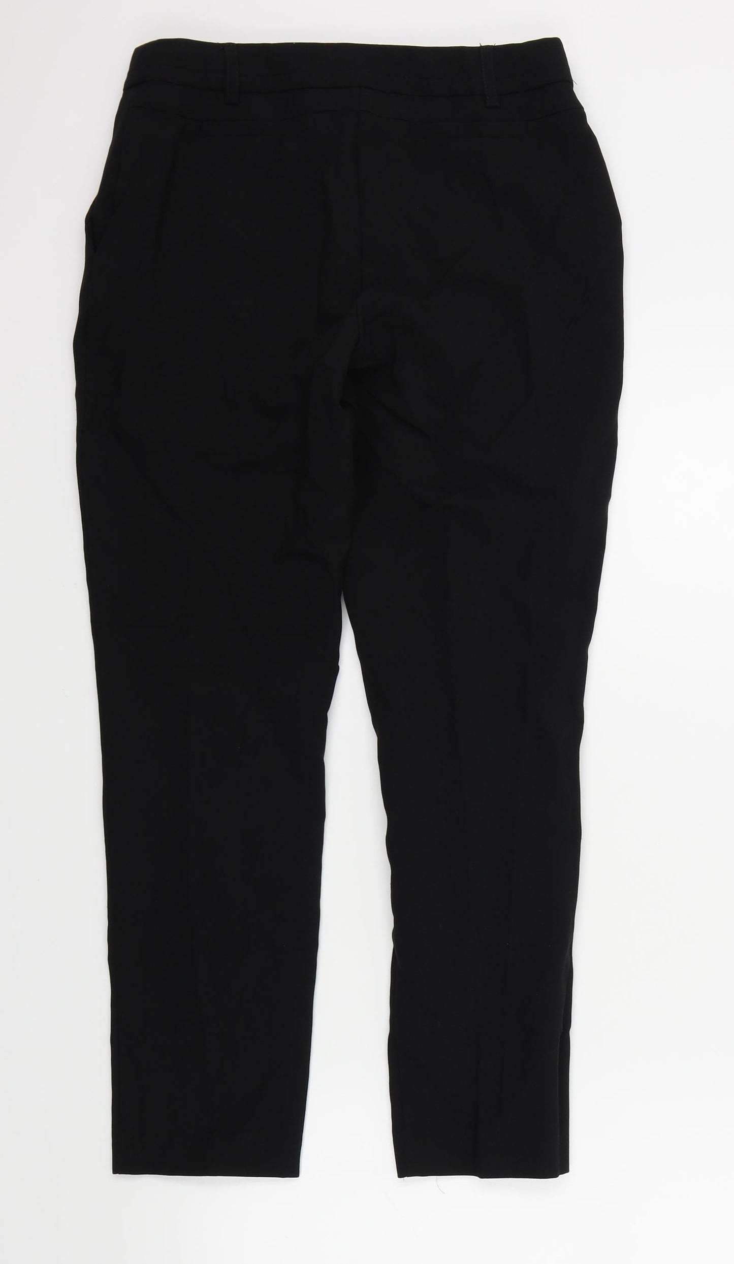 Peackocks Womens Black   Trousers  Size 8 L26 in
