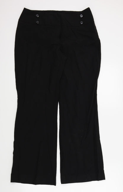 DEBNHAMS Womens Black   Trousers  Size 12 L30 in
