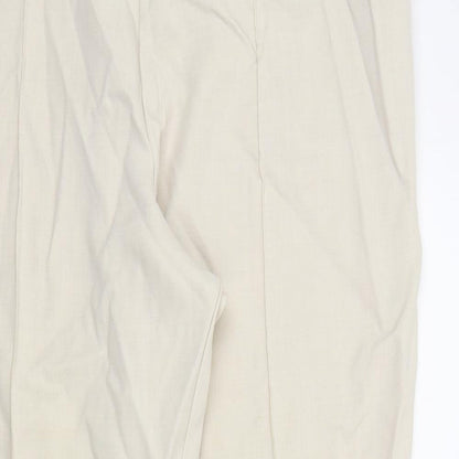 M&S Womens Beige   Trousers  Size 18 L25 in