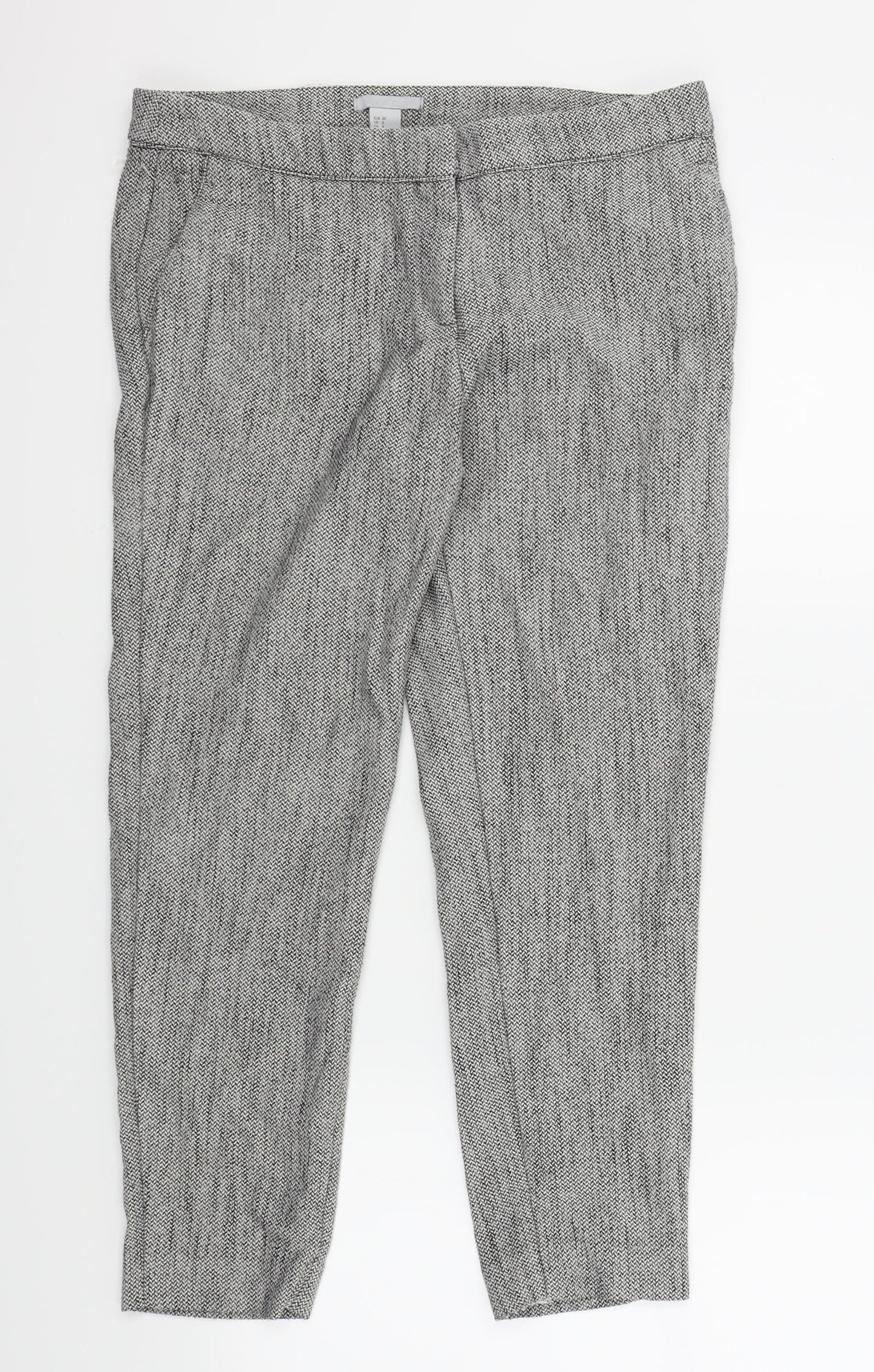 Womens UK Size 38 H&M Regular Fit  Brown Trousers