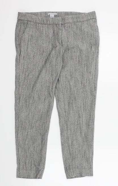 Womens UK Size 38 H&M Regular Fit  Brown Trousers