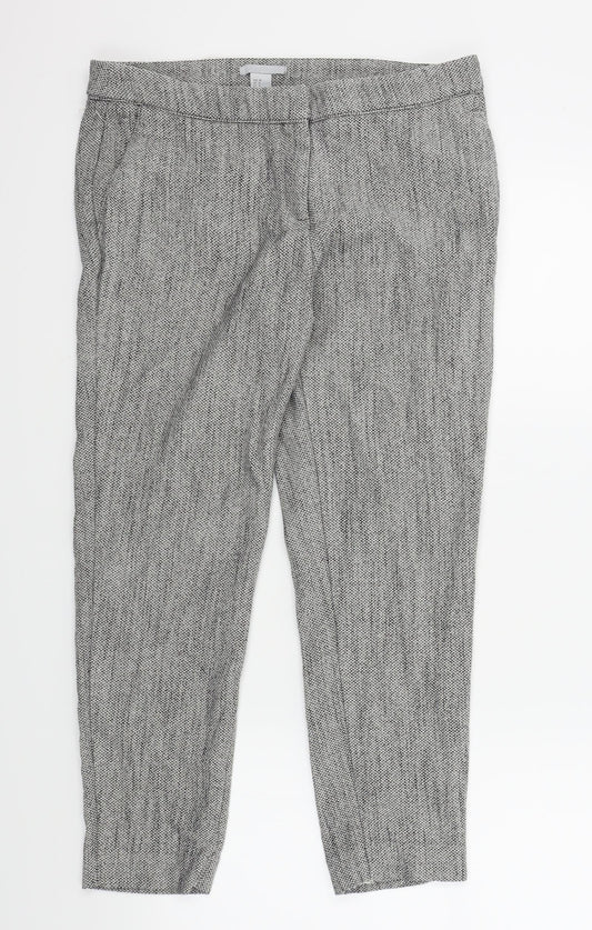 Womens UK Size 38 H&M Regular Fit  Brown Trousers