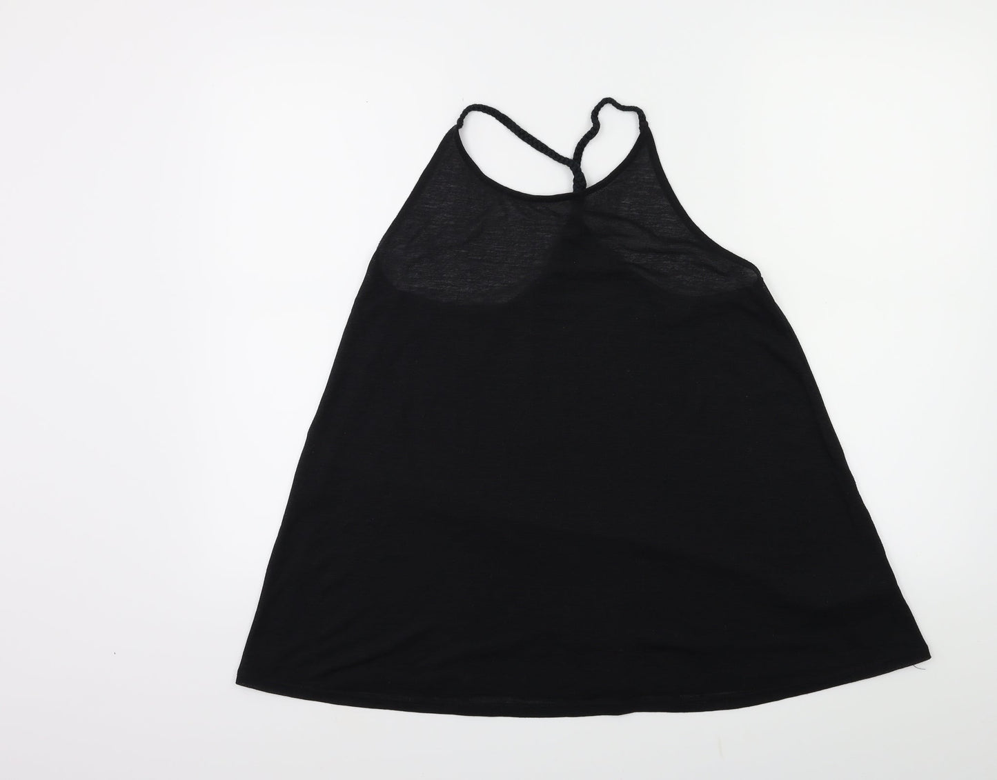 Womens UK Size S Topshop Black Basic Tank