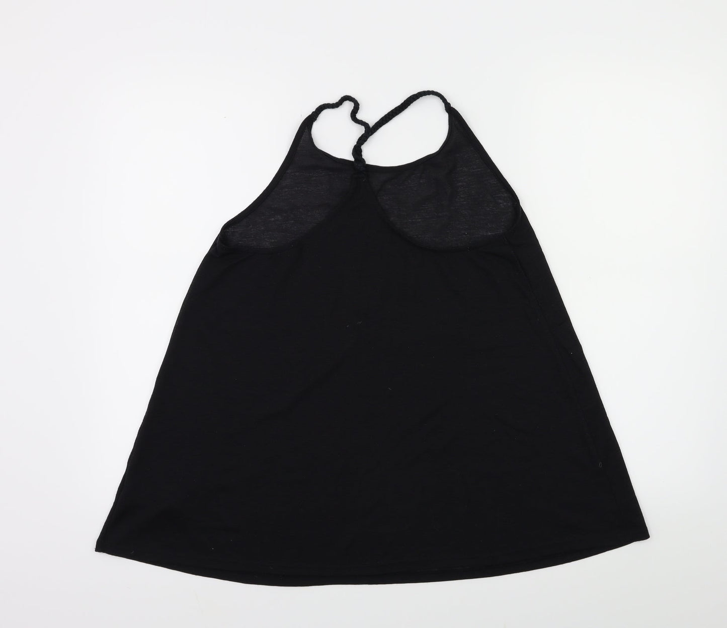 Womens UK Size S Topshop Black Basic Tank