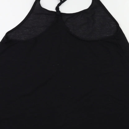 Womens UK Size S Topshop Black Basic Tank
