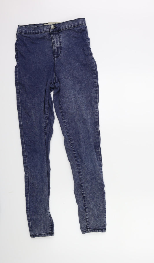 Denim & Co. Womens Blue  Denim Skinny Jeans Size 8 L27 in
