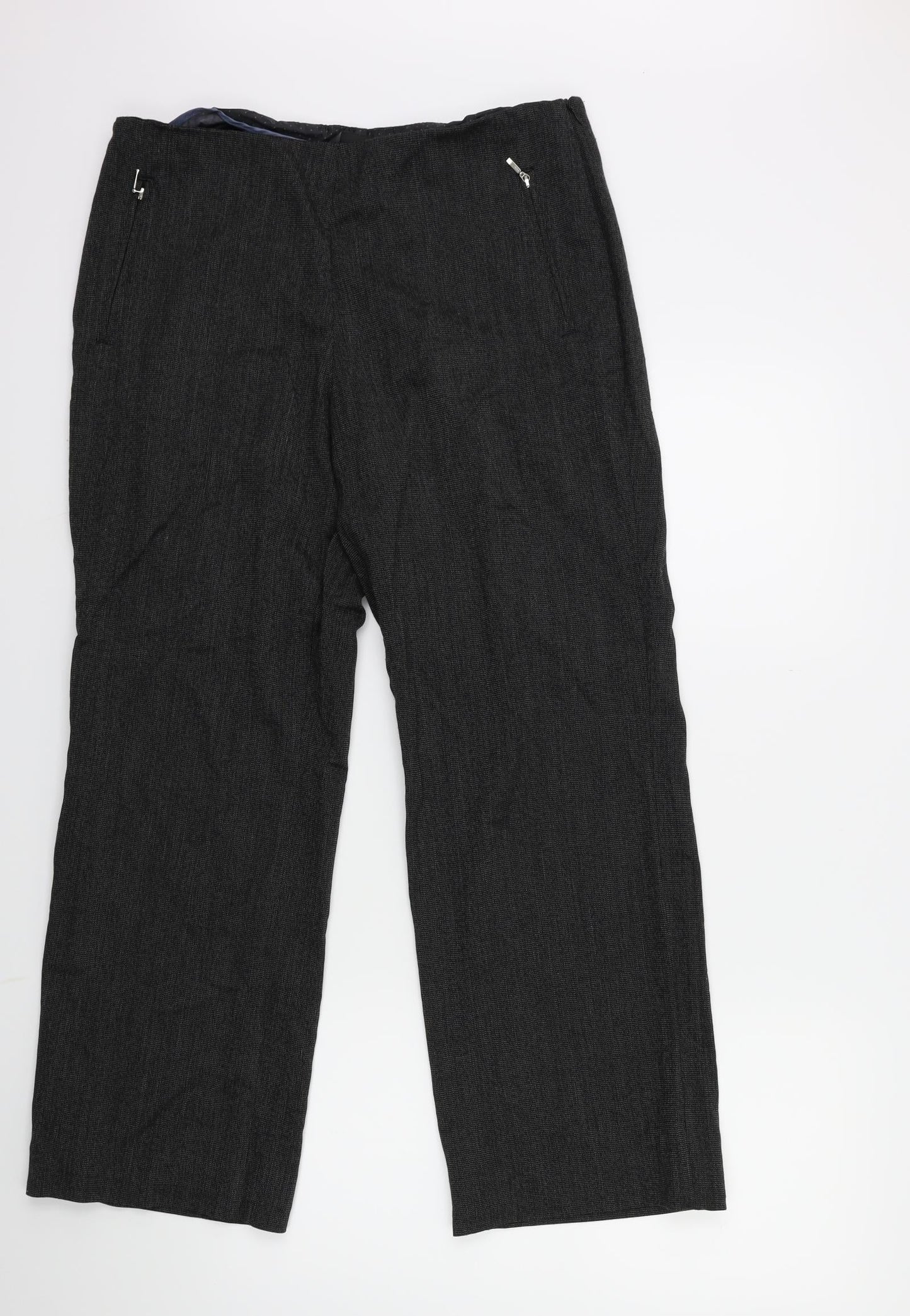 Womens UK Size 14 Marks and Spencer Regular Fit  Black Trousers