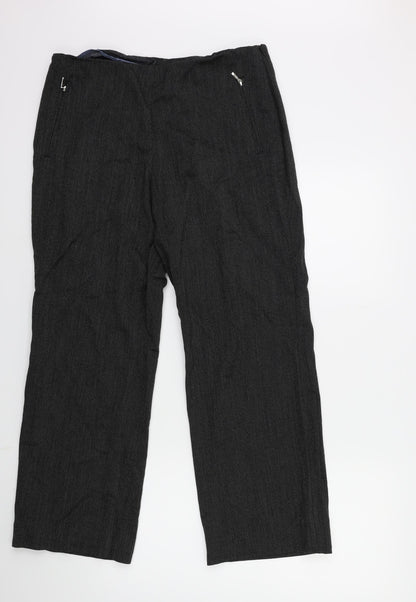 Womens UK Size 14 Marks and Spencer Regular Fit  Black Trousers