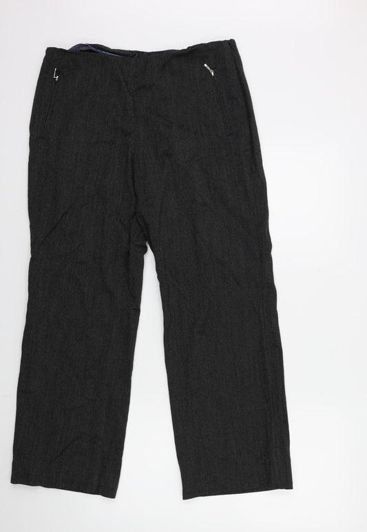 Womens UK Size 14 Marks and Spencer Regular Fit  Black Trousers