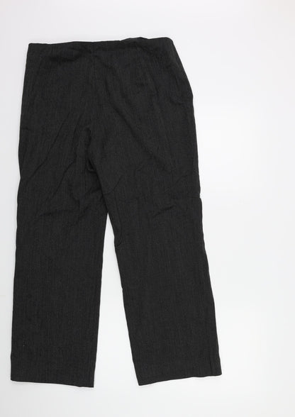 Womens UK Size 14 Marks and Spencer Regular Fit  Black Trousers