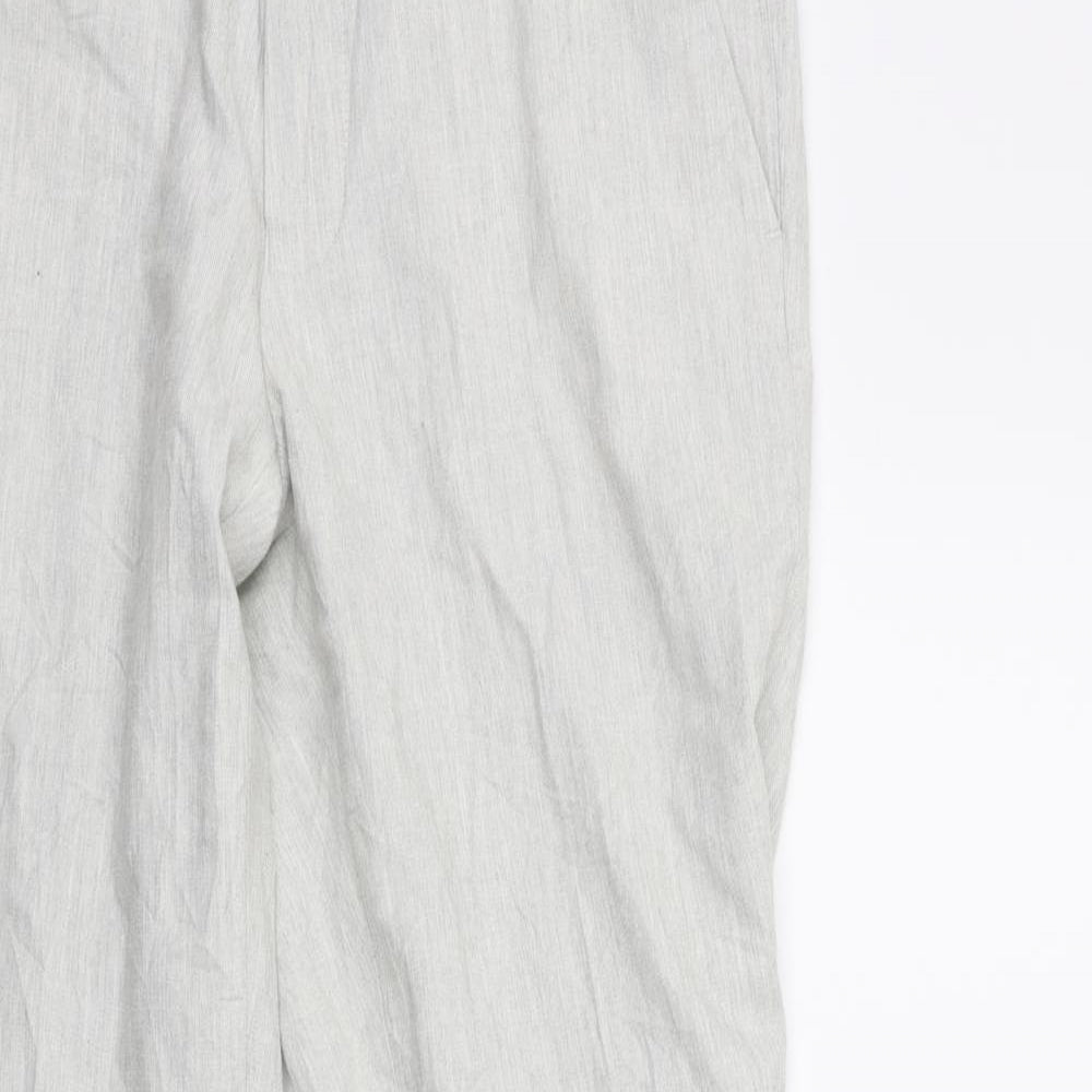 Marks and Spencer Mens Grey  Rayon Dress Pants Trousers Size 30 in L31 in