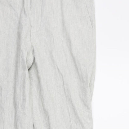 Marks and Spencer Mens Grey  Rayon Dress Pants Trousers Size 30 in L31 in
