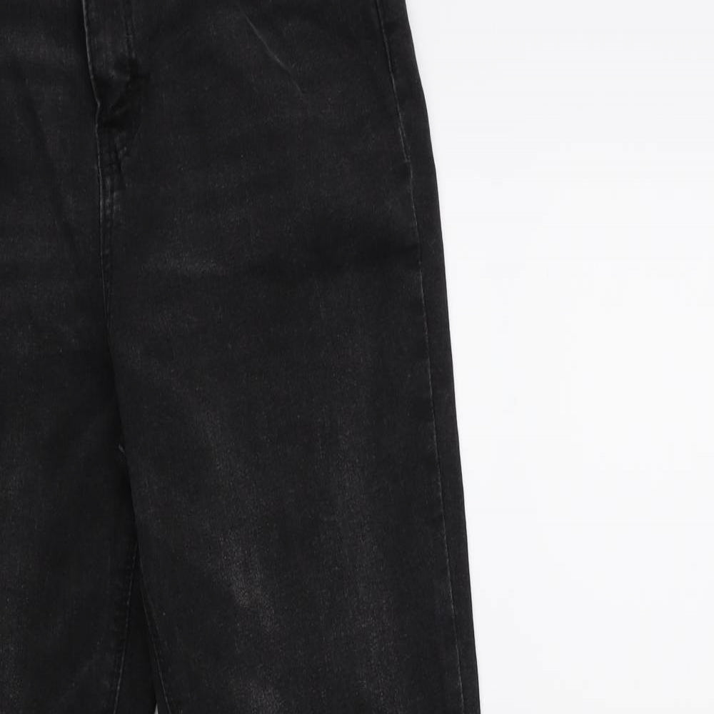 Denim & Co. Womens Black  Denim Skinny Jeans Size 14 L28 in