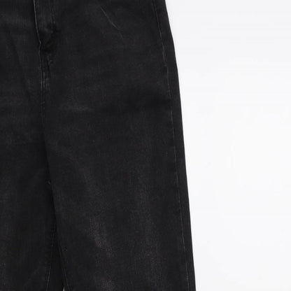 Denim & Co. Womens Black  Denim Skinny Jeans Size 14 L28 in