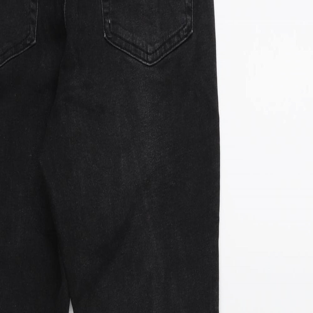 Denim & Co. Womens Black  Denim Skinny Jeans Size 14 L28 in