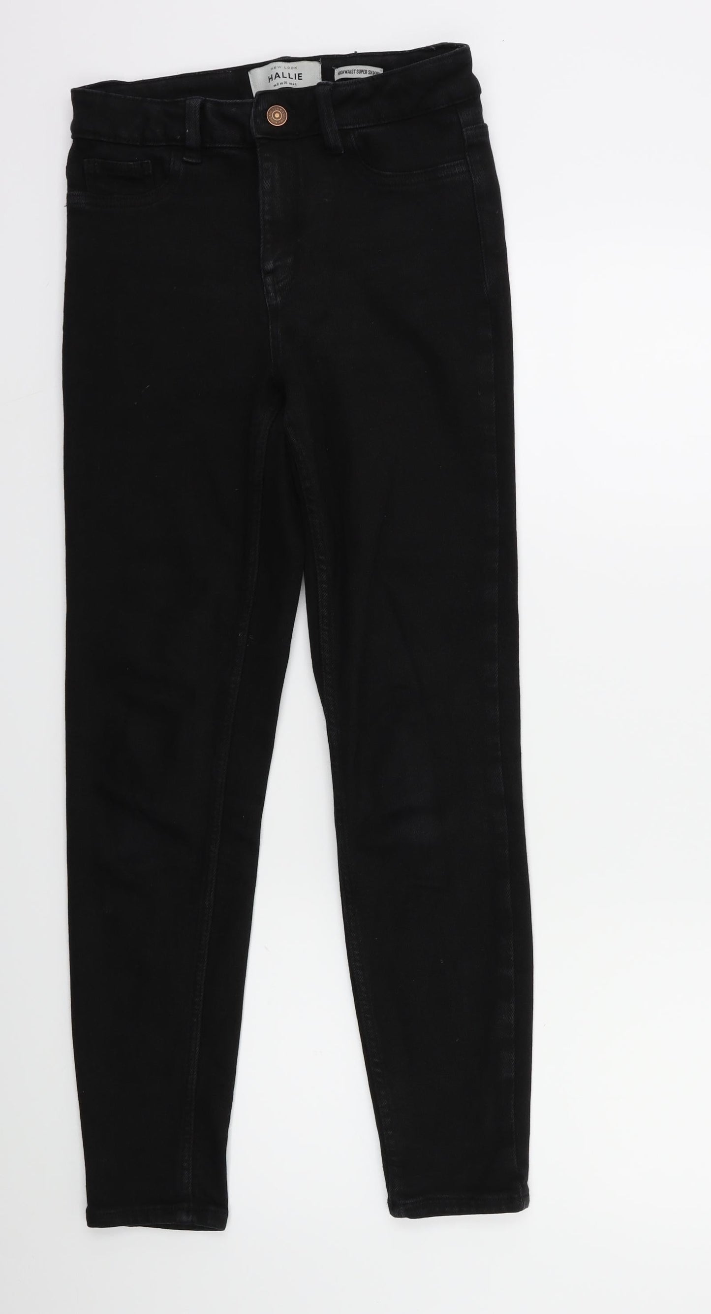 New Look Womens Black  Denim Skinny Jeans Size 8 L27 in