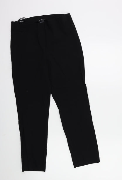 Roma Womens Black   Trousers  Size 14 L25 in