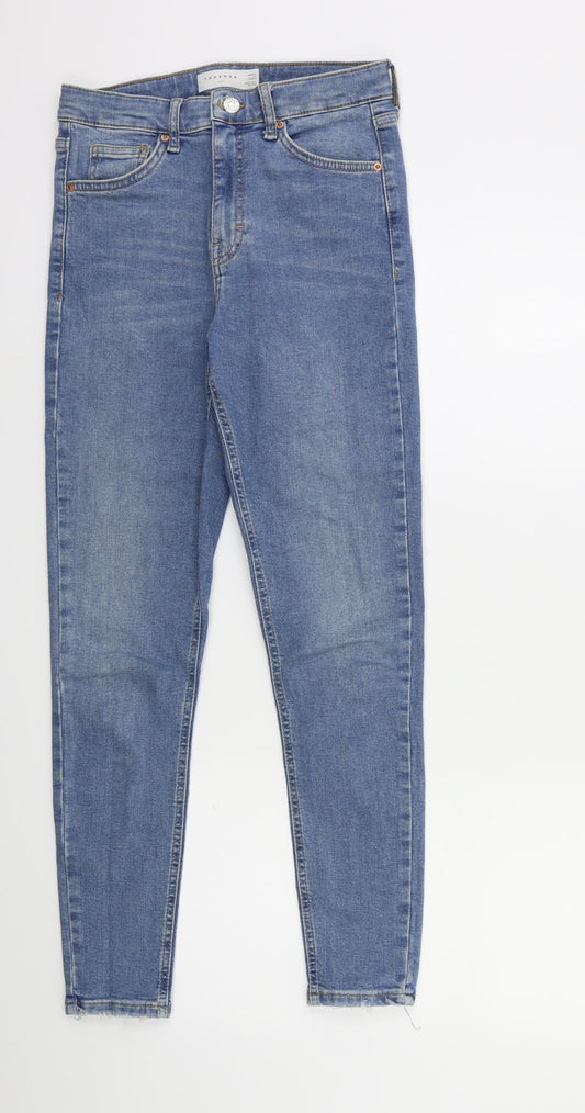 Topshop Womens Blue  Denim Skinny Jeans Size 28 in L32 in