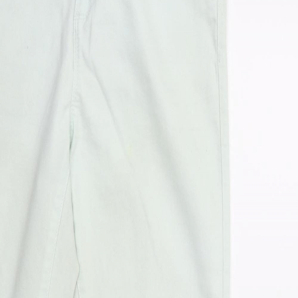 Denim & Co. Womens Green  Denim Skinny Jeans Size 14 L27 in