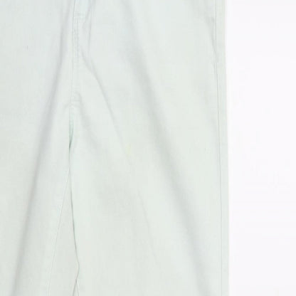 Denim & Co. Womens Green  Denim Skinny Jeans Size 14 L27 in