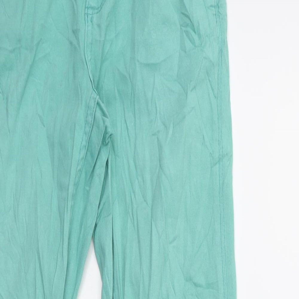 Promod Womens Green  Denim Cropped Jeans Size 26 in L25 in