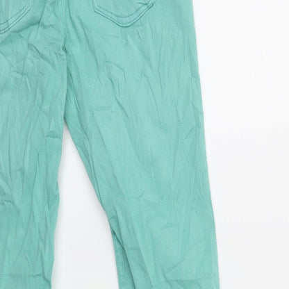 Promod Womens Green  Denim Cropped Jeans Size 26 in L25 in