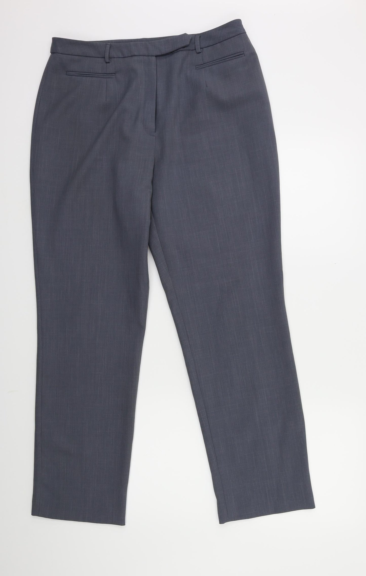 Womens UK Size 16 Preworn Regular Fit  Grey Trousers