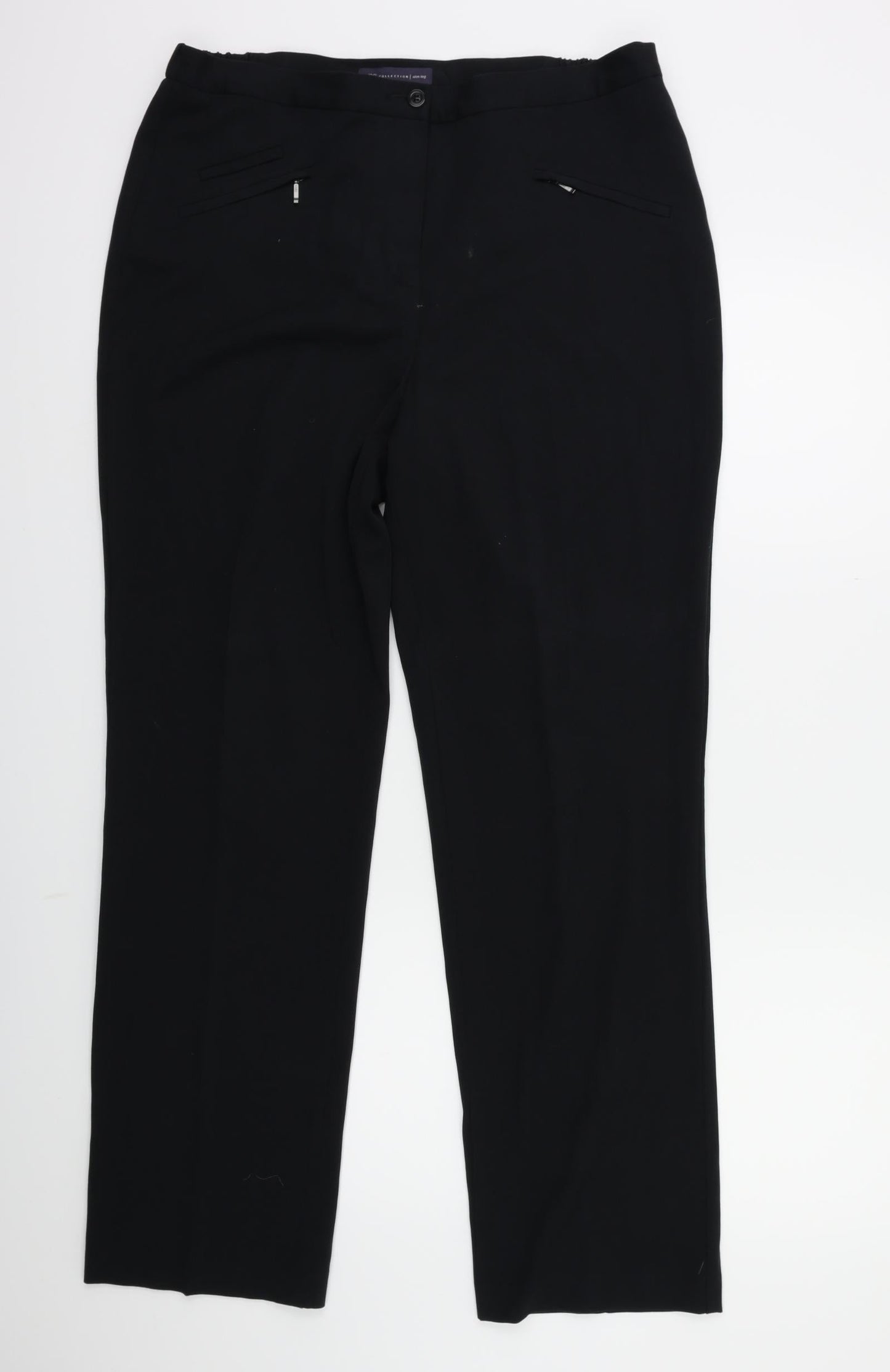 Womens UK Size 14 Marks and Spencer Regular Fit  Blue Trousers
