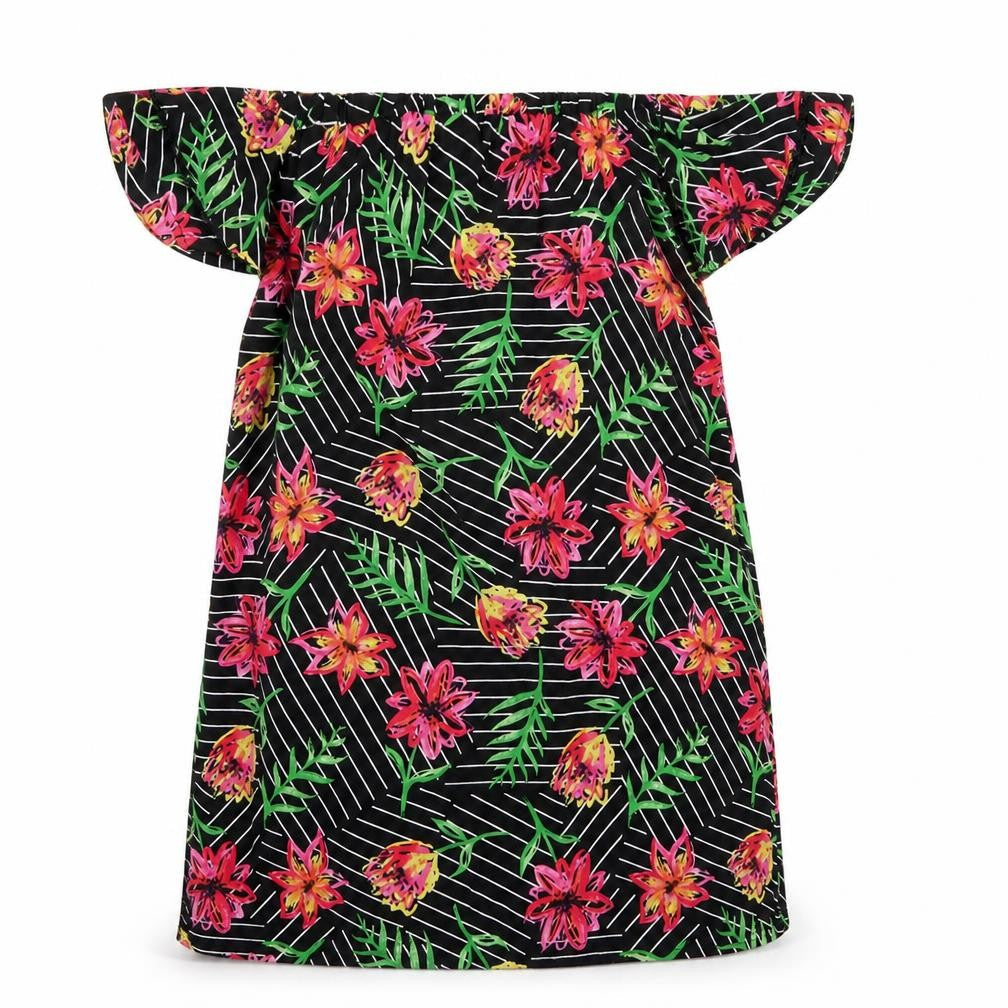 Primark Womens Black Floral  Fit & Flare  Size 8