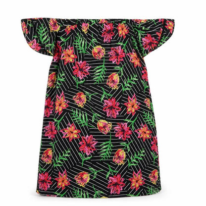 Primark Womens Black Floral  Fit & Flare  Size 8