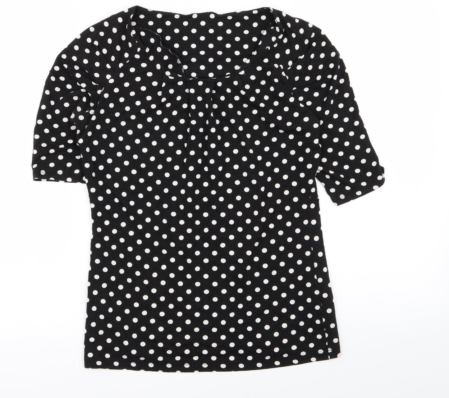 Womens UK Size 8 NEXT Black Basic T-Shirt