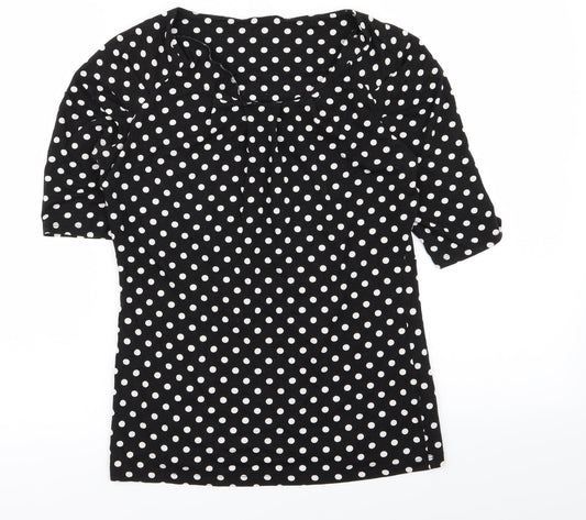 Womens UK Size 8 NEXT Black Basic T-Shirt