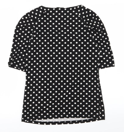 Womens UK Size 8 NEXT Black Basic T-Shirt