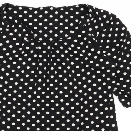 Womens UK Size 8 NEXT Black Basic T-Shirt