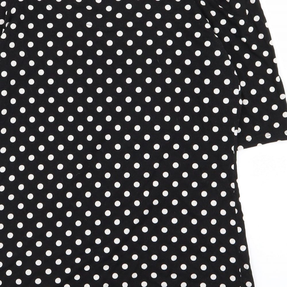 Womens UK Size 8 NEXT Black Basic T-Shirt