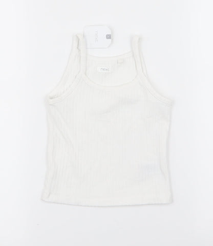 Next Girls White   Basic Tank Size 4 Years
