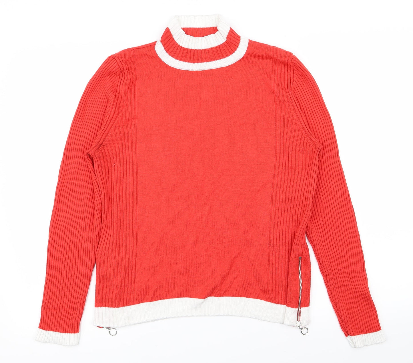 m&s Womens Red   Pullover Jumper Size 14
