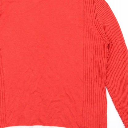 m&s Womens Red   Pullover Jumper Size 14